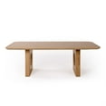 thumbnail image 5 of Now Ohan 90 Inch Dining Table, Rectangular, Light Brown Solid Rubberwood, 5 of 7