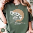 thumbnail image 2 of Mountain Lion Graphic T-Shirt, Vintage Wildlife Animal Tee, Cougar Puma Panther Design Shirt, Unisex Cotton Casual Graphic Tee Gift, 2 of 3