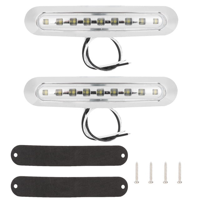 2 uds 9 LED luz lateral del camión Jadeshay rojo amarillo blanco 10-30V