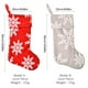 thumbnail image 5 of Calcetines De Navidad De Copo De Nieve De Peluche Calcetines De Decoración De Copo De Nieve De Peluche Suave Calcetines De Copo De Nieve Festivo Colgante De Árbol De Navidad Con Cuerda Colgante Monstrate HA027647-02, 5 of 7