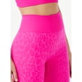 thumbnail image 5 of Sofia Active by Sofia Vergara Women's Seamless High Waisted Animal Print Bike Shorts, 5 of 6