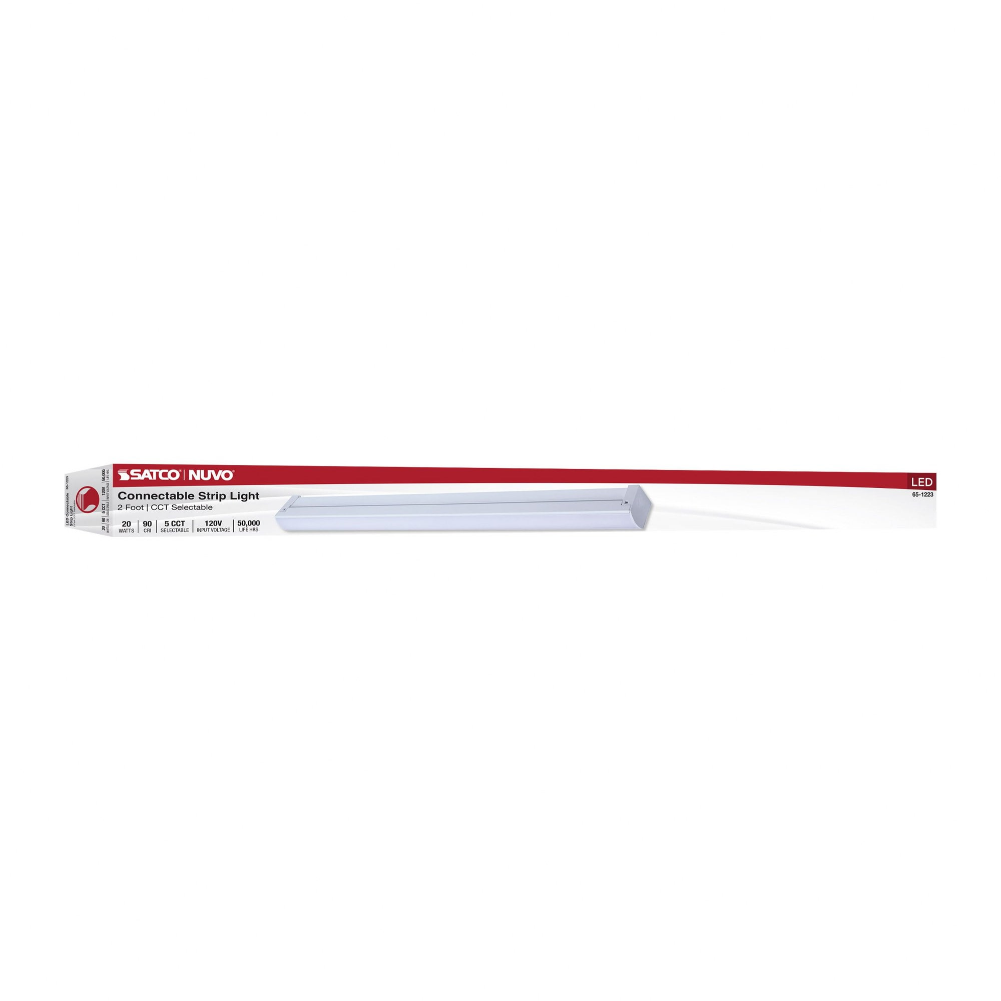 Nuvo 2' Led Cct Strip Fixture 65/1223