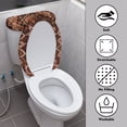 thumbnail image 3 of HELLHERO Comfortable and Practical 2 Pack Toilet Top Cover, Stretch Polyester Fabric Toilet Cover & Easy Care, Reusable, Stretch Fit, Stretchy Fabric, Mandala Pattern, 3 of 8