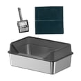 thumbnail image 3 of Bandeja de arena para gatos Yuyangstore inodoro portátil gran capacidad gris oscuro, 3 of 8