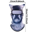 thumbnail image 4 of FUZHIQ Balaclava Ski Mask for Men Women 3D Animal Funny Print Head Cover Face Mask for Motorcycle Helmets,Dirt Bike Accessories Neck Gaiter,Bandanas, 4 of 7