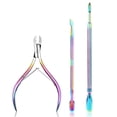 thumbnail image 2 of 3pcs Nail Cuticle Remover and Cutter Durable Manicure Tool Cuticle Nipper Cuticl, 2 of 4