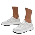 thumbnail image 1 of Chaussures Décontractées Talon Épais Rehausse Design Moderne à Enfiler Chaussures Confortables Bout Rond pour Couple Usage Quotidien, 1 of 4