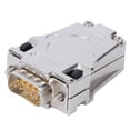 thumbnail image 1 of DB9P-180 High-Frequency D-SUB (VGA) Serial Connector - 9-Pin 2-Row Male Plug with Zinc Alloy Insulator, Copper Contacts, Flame Retardant Metal Shell for PCB Electrical Engineering (Plate to Wire,, 1 of 6
