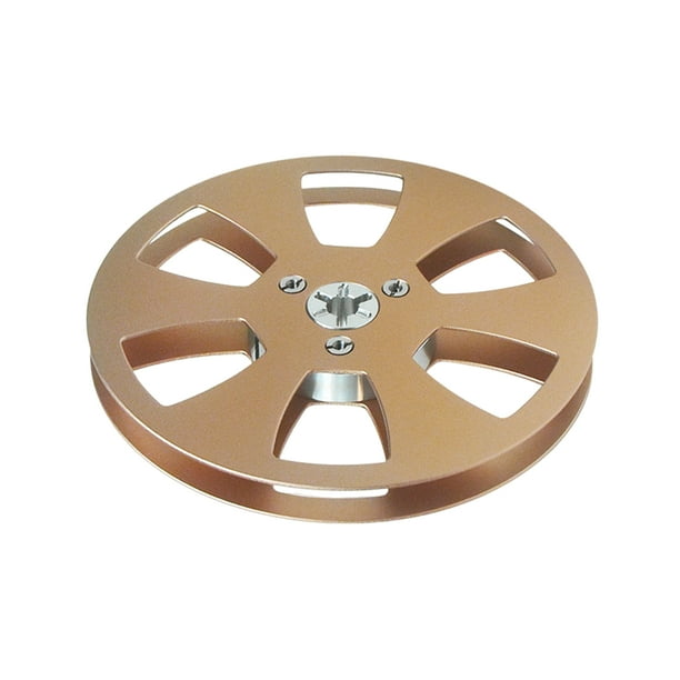 Matsuzay Accesorios de audio del carrete vacío durable para el carrete al carrete de cinta del carrete abierto de 5 pulgadas del reproductor de Sistemas de cine en casa Oro