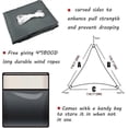 thumbnail image 2 of 2026 Shade Sail Waterproof Outdoor Garden Patio Party Sun Protection Awning 3x3x3m Triangular Canopy 98% UV Protection Comes with Bonus Rope Grey, 2 of 5