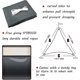 thumbnail image 2 of 2026 Shade Sail Waterproof Outdoor Garden Patio Party Sun Protection Awning 3x3x3m Triangular Canopy 98% UV Protection Comes with Bonus Rope Grey, 2 of 5