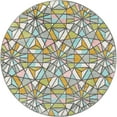 thumbnail image 2 of Unique Loom Whimsy Kids Collection Area Rug - Vivid (5' 1" Round Multi/Ivory), 2 of 9
