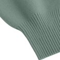 thumbnail image 5 of Comdrip Chandails Confortables pour Femmes Chandails Surdimensionnés Confortables en Tricot Col Rond Automne Chandail Tendance Tenues d'Automne Chandail Col Roulé Femmes, Vert Clair 3TG, 5 of 5