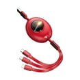 thumbnail image 1 of MesaSe Upgraded 3 in 1 USB Cable  Portable Fast Charging Cable with Type-C/Micro USB/IOS Port Connector Retractable Cable, 1 of 8