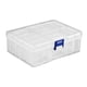 thumbnail image 4 of Caja de almacenamiento de cuentas, transparente, multifunción, rectángulo de 14 rejillas para ferretería, suministros para manualidades, anillos, herr, 4 of 7