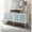 Silver+White, variant on Touch Open Doors - Wood Veneer Material - Studio Storage - 22"L Side Compartment