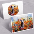 thumbnail image 3 of Welcome Spring Summer Italian Greyhound Portrait Flower Blue Sky 7x5in Folded Greeting Card Greyhound Dog Lover Single Note Card with Envelope - 12001, 3 of 5