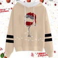 thumbnail image 2 of WILLBEST Sudadera con Capucha Sudadera con Capucha y Cordón con Estampado Navideño Informal para Mujer Grande, 2 of 3