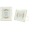 Koyal Wholesale Gold Pressed Glass Floating Photo Frames 10 x 12 Inch