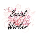 thumbnail image 2 of CafePress - Social Worker Artistic Job Design With Flo Magnets - Rectangle Magnet, 2"x3" Refrigerator Magnet, 2 of 3