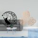 thumbnail image 2 of Escultura de pared de metal con diseño místico de y , con hojas de palmera tropicales, adorno de madera para una decoración creativa de, 2 of 8