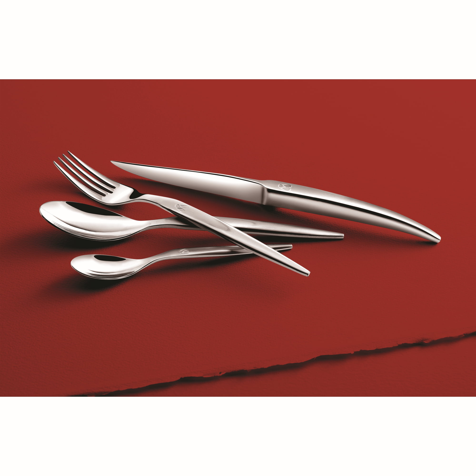 Laguiole Steak Knives Hammer Blade Dinner Knife Red Wood Handle Copper  Japan Tableware set Creative Cutlery