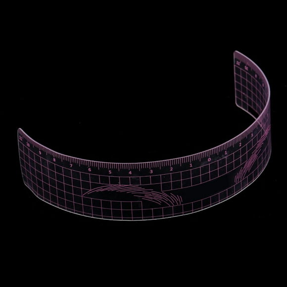 Maquillaje reutilizable shamjiam Plantilla Regla Herramienta rosa