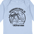 thumbnail image 4 of Inktastic Summer Vacation Mode Sandbridge Beach Virginia Boys or Girls Long Sleeve Baby Bodysuit, 4 of 5