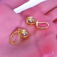 thumbnail image 4 of Drop Ball Earrings for Women,Gold Plated Post Dangle EarringsHypoallergenic Earrings for Jewelry Gifts, 4 of 6