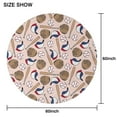 thumbnail image 6 of Pink Baseball Gear Pattern Round Tablecloth 60"x60",Wrinkle Wipeable Table Cloth for Kitchen Dining Room Picnic Patio Party, 6 of 6
