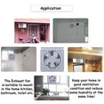 thumbnail image 5 of SAILFLO 10 Inch Exhaust Shutter Fan 2-Way Linkage Blower 470 CFM Strong Reversible Airflow Wall Mounted Ventilation Fan for Vents Attic Kitchen Bathroom Basement 10" Diameter Propeller, 5 of 5