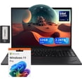 thumbnail image 1 of Lenovo ThinkPad T16 G3 16" WUXGA Laptop, Intel Ultra 5 125U, 32GB DDR5, 2.28TB Storage(2TB SSD+288GB Docking Station Set), Backlit Keyboard, Fingerprint Reader, Wi-Fi 6, Windows 11 Pro, Black, 1 of 8