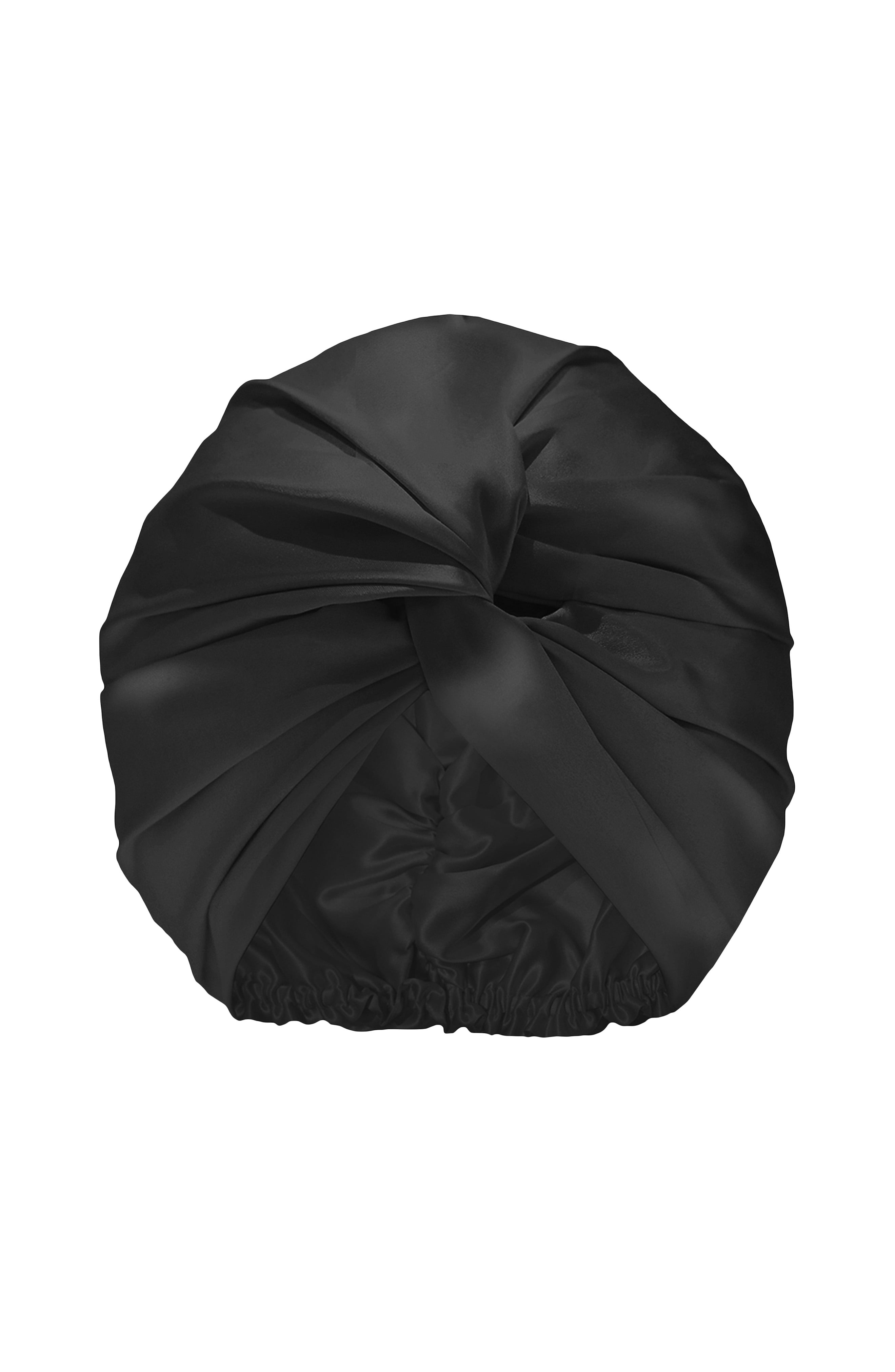 Slip Pure Silk Turban Multipurpose Head Wrap, Black