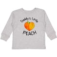 thumbnail image 3 of Inktastic Daddy's Little Peach Cute Peach Heart Boys or Girls Long Sleeve Toddler T-Shirt, 3 of 5