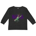 thumbnail image 3 of Inktastic NOLA Mardi Gras Crayfish in Purple Boys or Girls Long Sleeve Toddler T-Shirt, 3 of 5