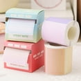 thumbnail image 4 of Full Adhesive Notes Roll Tape With Pull Out Dispenser Sheets Sticky Notes Stick Memo Pads Sticker Label For Noting Writing (4 Colors) Post it notes, 4 of 9