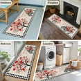 thumbnail image 6 of Valentine's Day Washable Area Rug 2 x 6 ft Love Tree Roses Truck Black Plaid, Soft Non Slip Rugs Stain Repellent Indoor Felt Carpet for Living Dining Room Bedroom Home Office, 6 of 9