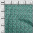 thumbnail image 1 of oneOone Tissu Popeline de Coton Feuilles & Tourbillon Tissu Imprimé BTY 56 Pouces de Large, 1 of 4