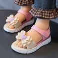 thumbnail image 5 of Viluyesy Girls' Soft-Sole Summer Sandals with Bow Detail Non-Slip Casual Outdoor Sandals for Kids Pink Size 8, 5 of 6