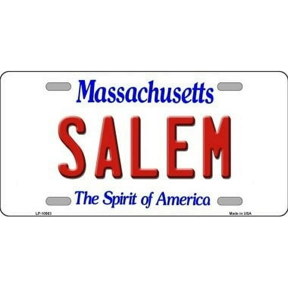 Smart Blonde LP-10983 6 x 12 in. Salem Massachusetts Novelty Metal Vanity License Plate Tag