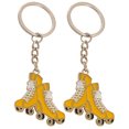 thumbnail image 4 of GOOHOCHY 2 llaveros de metal con forma de patín, adorables llaveros colgantes para bolso o monedero., 4 of 8