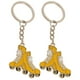 thumbnail image 4 of GOOHOCHY 2 llaveros de metal con forma de patín, adorables llaveros colgantes para bolso o monedero., 4 of 8