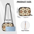 thumbnail image 4 of FORMRS Mini Crossbody Bag for Women Adjustable Rope Shoulder Casual Phone Purse, Geometric Designs, 4 of 7