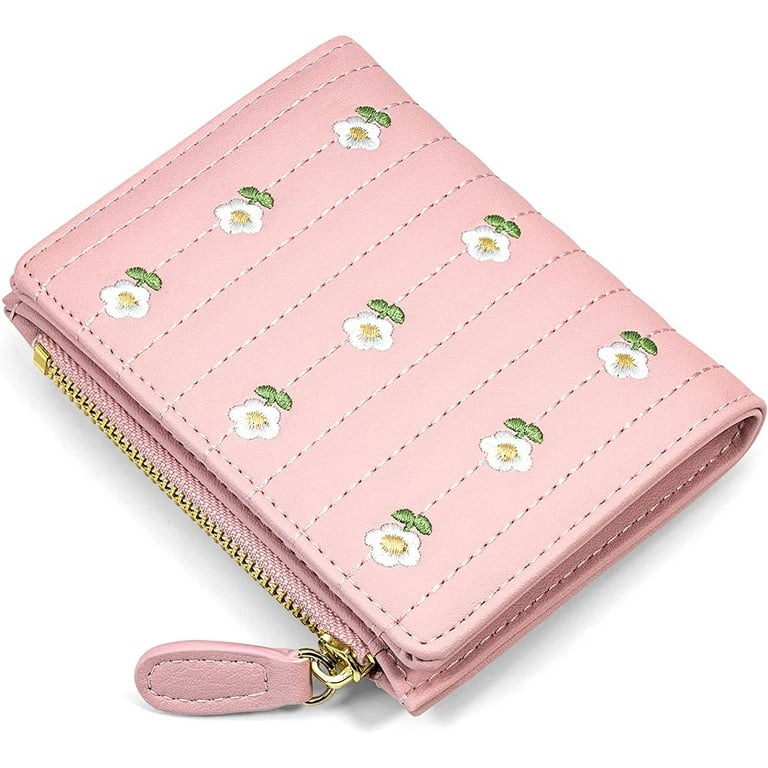 Fuleadture Women's Cute Small Leather Pocket Wallet