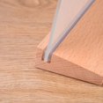 thumbnail image 3 of Letrero de mesa de madera de haya tipo T de acrílico para oficina, soporte de madera para comida, tarjeta de precio, tamaño A4, madera maciza, 3 of 4