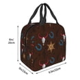 thumbnail image 6 of ZICANCN Insulated Lunch Bag for Women Men, Western Cowboy Traditional Wild Reusable Cute Lunch Bags for Picnic School Work Office, 6 of 8