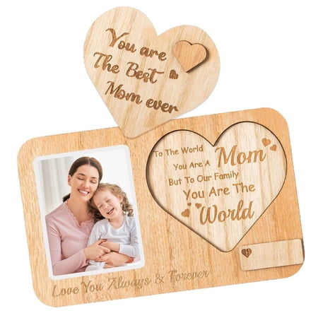 Mothers Day Gifts from Daughter - 5.9*9.4in Personalized Mom Picture Frame, Birthday Photo Frame Gifts for Moms, Mothers Day Picture Frames, Gift Ideas for Best Mom Ever