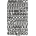 thumbnail image 2 of Chartpak Self-Adhesive Vinyl Capital Letters and Numbers, 3/4 Inches High, Black, 94 per Pack (01020), 2 of 4