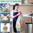 13 Gallon Flap Tie Compostable Trash Bags, 50 Count, Compost Bags Tall ...