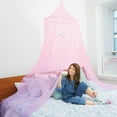 thumbnail image 6 of Three Cheers for Girls: Butterfly Ombre Bed Canopy - Pink & Purple Shimmering Butterflies, Bedroom Accessory, Fits Twin/Full/Queen, Kids Ages 6+, 6 of 7